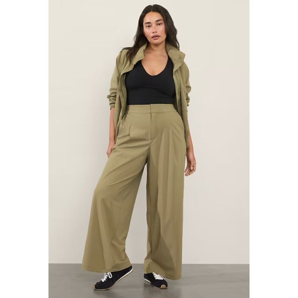 New Athleta Size 0 Pinnacle Trouser Olive Branch Green - Picture 7 of 7